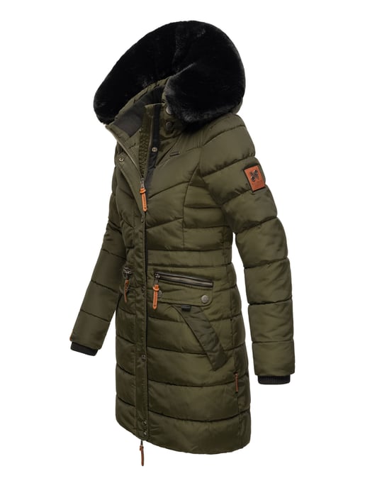 Navahoo Damen Winterjacke Paula – Extra Warm, Wasserabweisend & Mit Abnehmbarem Kunstfellkragen - Image 3