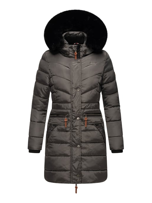 Navahoo Damen Winterjacke Paula – Extra Warm, Wasserabweisend & Mit Abnehmbarem Kunstfellkragen - Image 2
