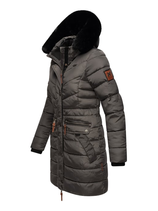 Navahoo Damen Winterjacke Paula – Extra Warm, Wasserabweisend & Mit Abnehmbarem Kunstfellkragen - Image 3