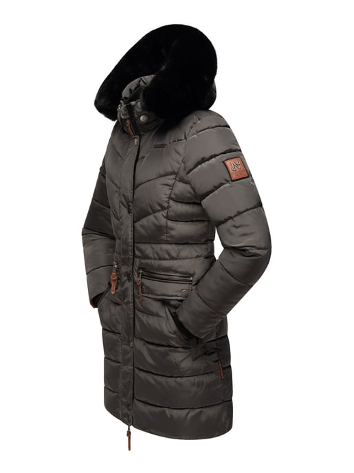Navahoo Damen Winterjacke Paula – Extra Warm, Wasserabweisend & Mit Abnehmbarem Kunstfellkragen - Image 5