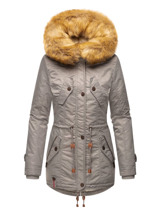 Navahoo Damen Winterjacke B399 – Warm, Wasserabweisend & Mit Abnehmbarem Kunstfellkragen - Image 2