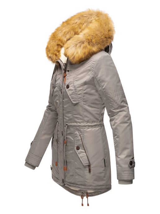 Navahoo Damen Winterjacke B399 – Warm, Wasserabweisend & Mit Abnehmbarem Kunstfellkragen - Image 3