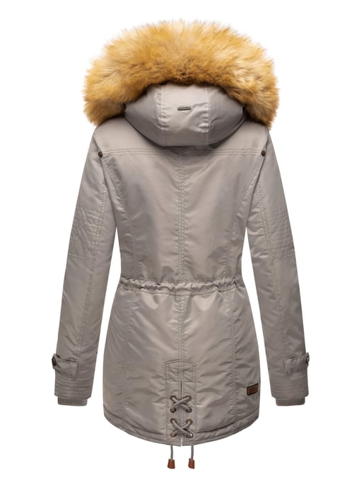 Navahoo Damen Winterjacke B399 – Warm, Wasserabweisend & Mit Abnehmbarem Kunstfellkragen - Image 4