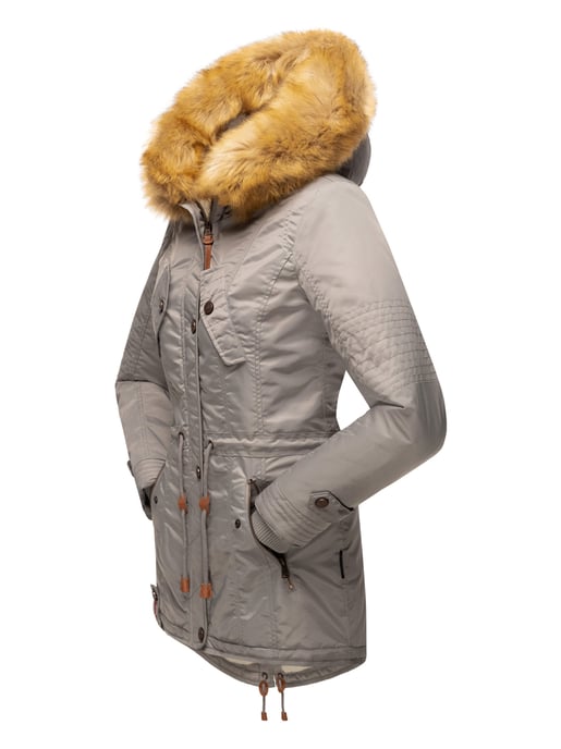 Navahoo Damen Winterjacke B399 – Warm, Wasserabweisend & Mit Abnehmbarem Kunstfellkragen - Image 5