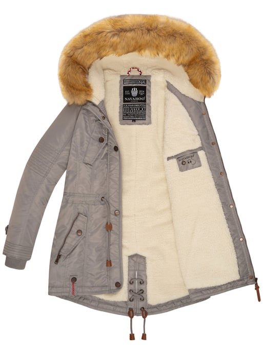 Navahoo Damen Winterjacke B399 – Warm, Wasserabweisend & Mit Abnehmbarem Kunstfellkragen - Image 6
