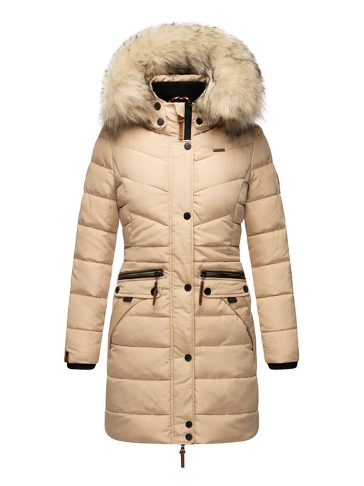 Navahoo Damen Winterjacke Paula – Extra Warm, Wasserabweisend & Mit Abnehmbarem Kunstfellkragen - Image 2