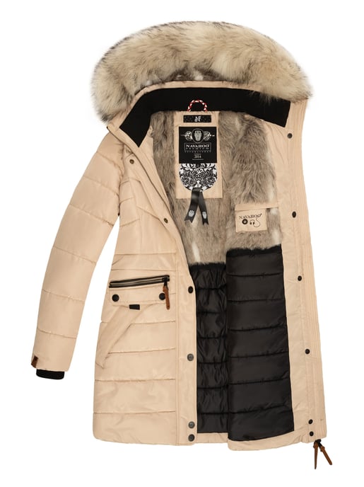Navahoo Damen Winterjacke Paula – Extra Warm, Wasserabweisend & Mit Abnehmbarem Kunstfellkragen - Image 5
