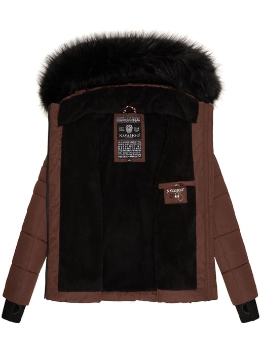 Navahoo Damen Winterjacke Adele – Warm, Mit Teddyfellfutter & Abnehmbarem Kunstfellkragen - Image 6