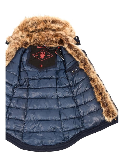 Navahoo Damen Winter Parka Daria – Klassiker, Warm & Mit Abnehmbarem Kunstfell - Image 2
