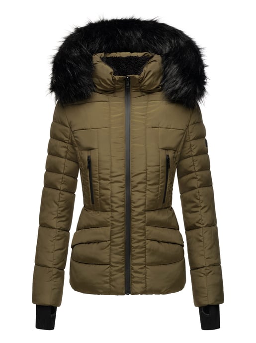 Navahoo Damen Winterjacke Adele – Warm, Mit Teddyfellfutter & Abnehmbarem Kunstfellkragen - Image 2