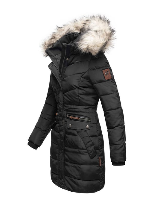 Navahoo Damen Winterjacke Paula – Extra Warm, Wasserabweisend & Mit Abnehmbarem Kunstfellkragen - Image 2
