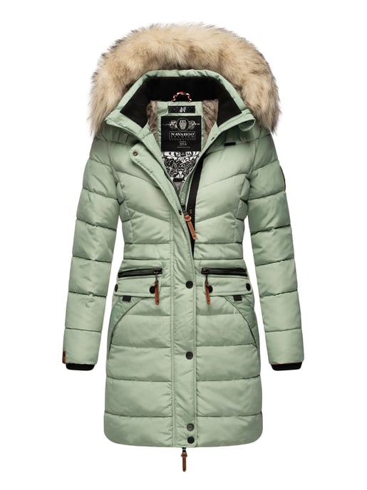 Navahoo Damen Winterjacke Paula – Extra Warm, Wasserabweisend & Mit Abnehmbarem Kunstfellkragen - Image 1