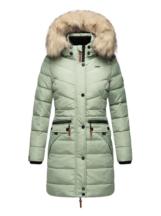 Navahoo Damen Winterjacke Paula – Extra Warm, Wasserabweisend & Mit Abnehmbarem Kunstfellkragen - Image 2