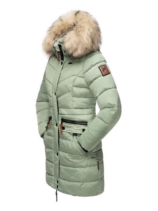 Navahoo Damen Winterjacke Paula – Extra Warm, Wasserabweisend & Mit Abnehmbarem Kunstfellkragen - Image 4