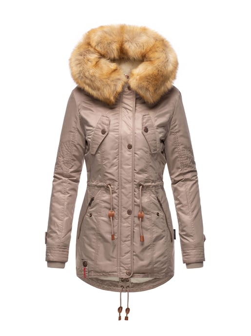 Navahoo Damen Winterjacke B399 – Warm, Wasserabweisend & Mit Abnehmbarem Kunstfellkragen - Image 2