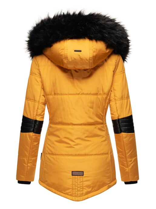 Navahoo Damen Winterjacke Nirvana – Warm, Mit Pompösem Kunstfellkragen & Teddyfellfutter - Image 4
