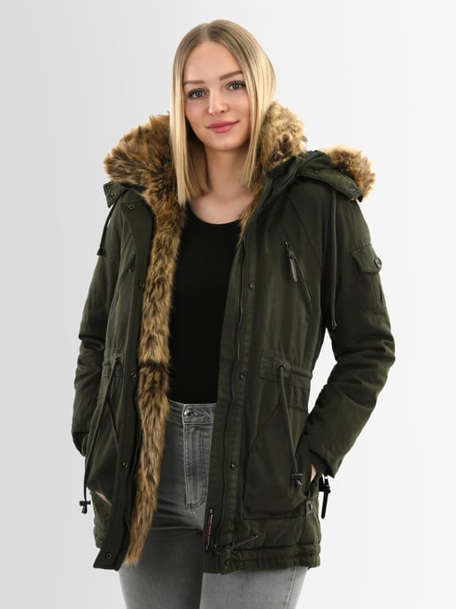 Navahoo Damen Winter Parka Daria – Klassiker, Warm & Mit Abnehmbarem Kunstfell - Image 3