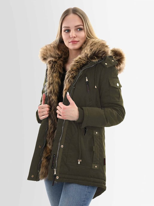 Navahoo Damen Winter Parka Daria – Klassiker, Warm & Mit Abnehmbarem Kunstfell - Image 4