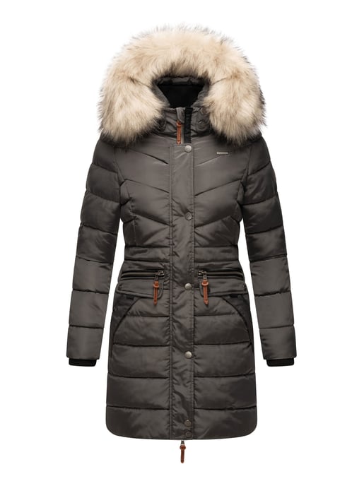 Navahoo Damen Winterjacke Paula – Extra Warm, Wasserabweisend & Mit Abnehmbarem Kunstfellkragen - Image 2