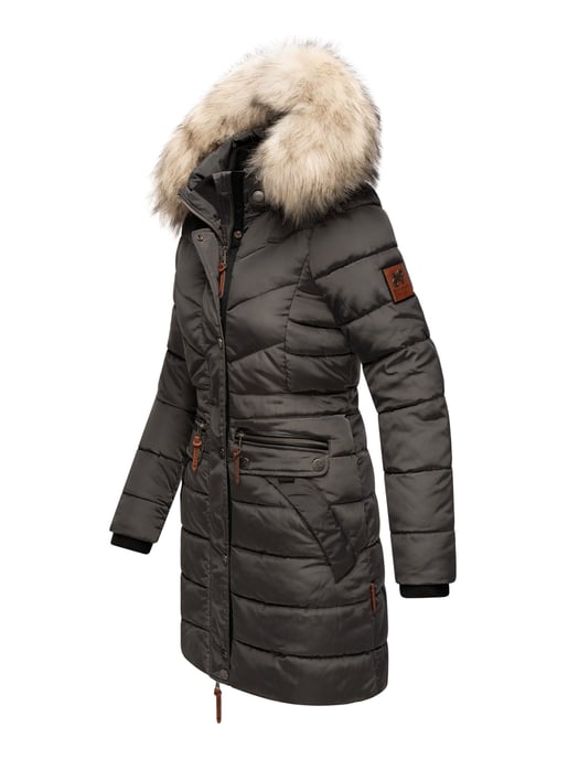 Navahoo Damen Winterjacke Paula – Extra Warm, Wasserabweisend & Mit Abnehmbarem Kunstfellkragen - Image 3