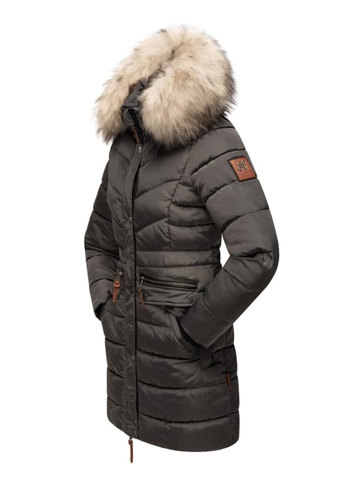 Navahoo Damen Winterjacke Paula – Extra Warm, Wasserabweisend & Mit Abnehmbarem Kunstfellkragen - Image 4
