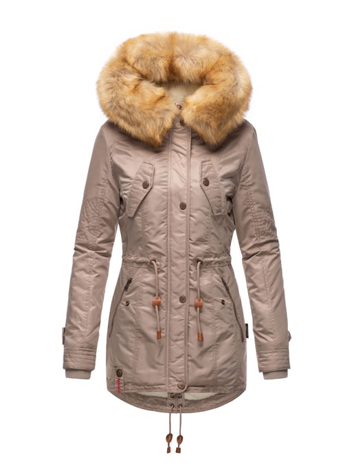 Navahoo Damen Winterjacke B399 – Warm, Wasserabweisend & Mit Abnehmbarem Kunstfellkragen - Image 2