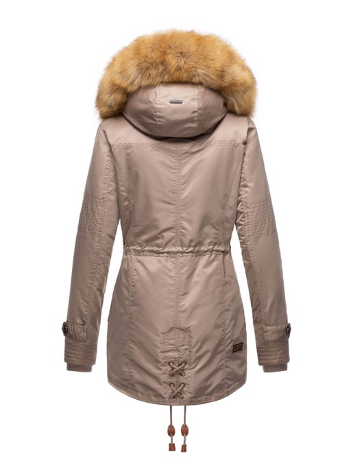 Navahoo Damen Winterjacke B399 – Warm, Wasserabweisend & Mit Abnehmbarem Kunstfellkragen - Image 4