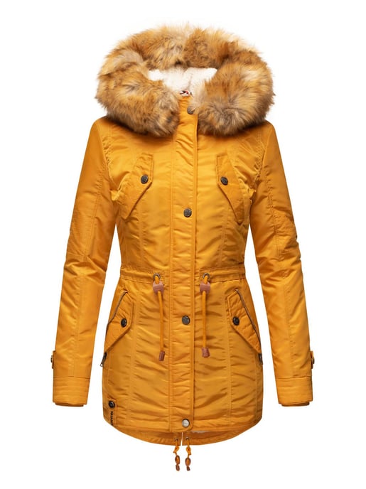 Navahoo Damen Winterjacke B399 – Warm, Wasserabweisend & Mit Abnehmbarem Kunstfellkragen - Image 2