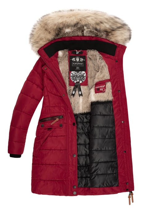 Navahoo Damen Winterjacke Paula – Extra Warm, Wasserabweisend & Mit Abnehmbarem Kunstfellkragen - Image 6