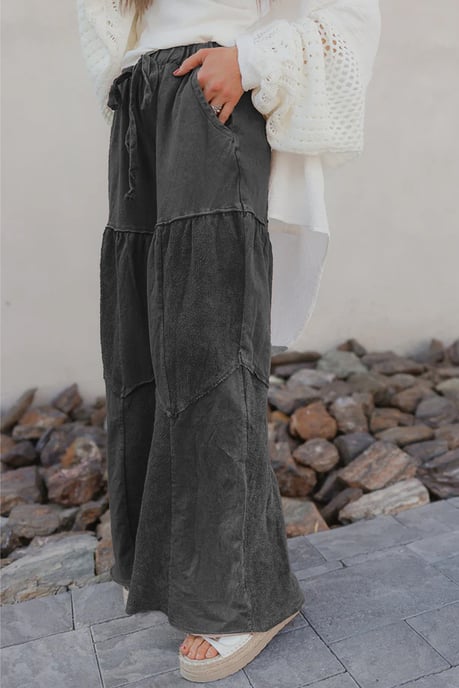 Patchwork-Weite Bein-Hose - Image 3