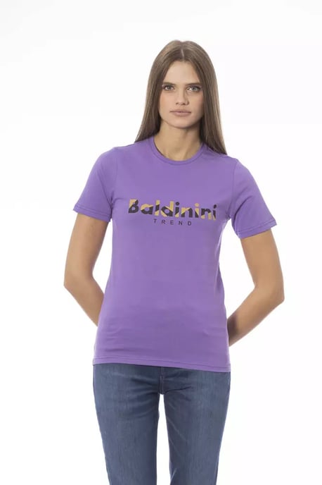 Lila Kurzarm-T-Shirt Ba23909 - Image 3