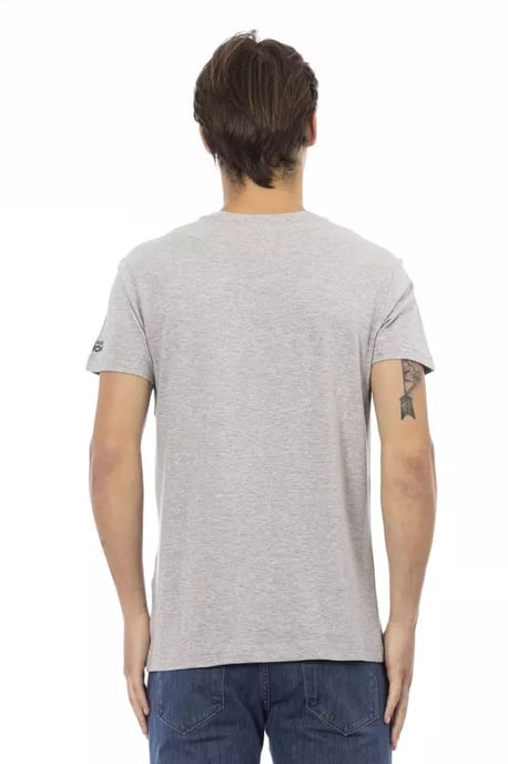 V-Neck T-Shirt mit Kunstdruck - Image 2