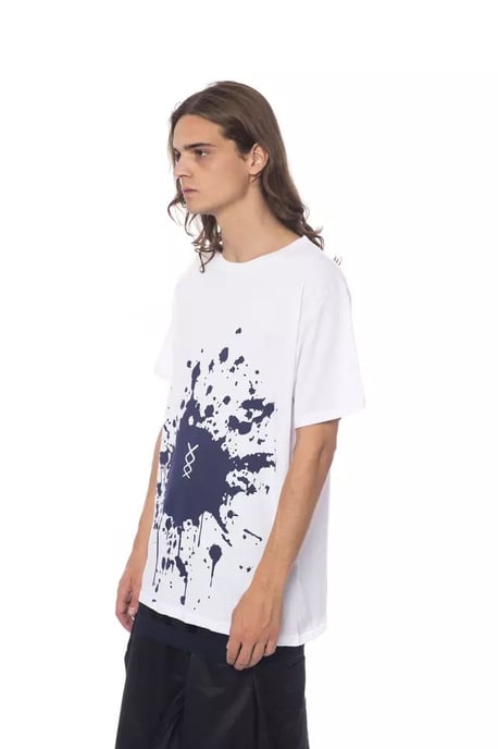 T-Shirt mit Kurzarm und Rundhalsausschnitt - Tintenfleck Grafik - Image 3