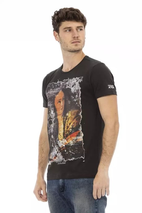 Vintage Kunstprint T-Shirt Kurzarm Rundhalsausschnitt - Image 3