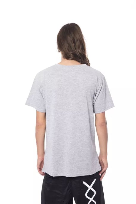 Graues T-Shirt mit Kurzarm und Grafik - Image 2