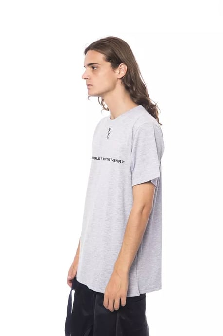 Graues T-Shirt mit Kurzarm und Grafik - Image 3
