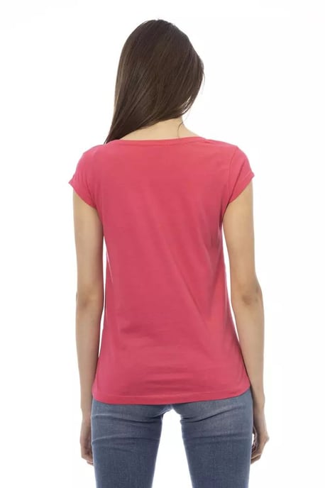 Rock T-Shirt mit floralem Print und kurzen Ärmeln - Image 2