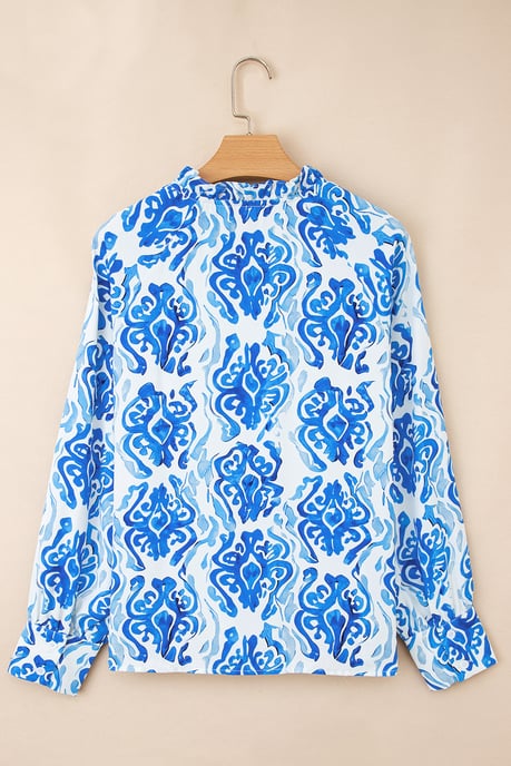 Bluse mit floralem Druck und V-Ausschnitt - Image 5