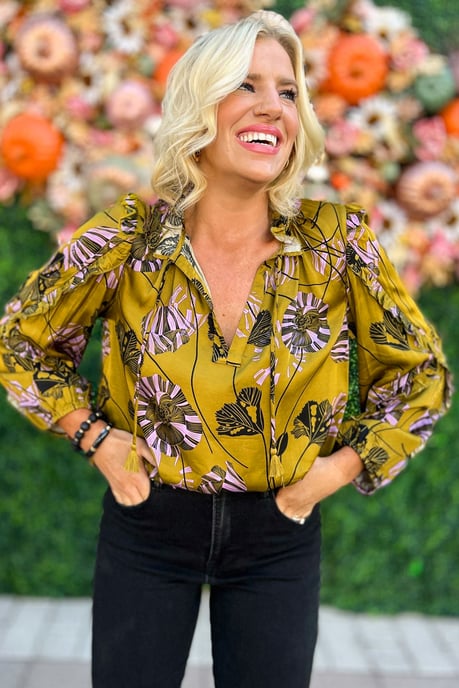 Bluse mit floralen Rüschendetails - Image 3