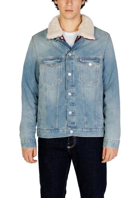 Denimjacke mit Sherpa-Kragen - Image 1