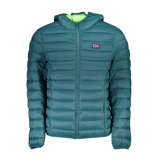 Kapuze Gefütterte Jacke Leichtgewicht Teal - Image 1
