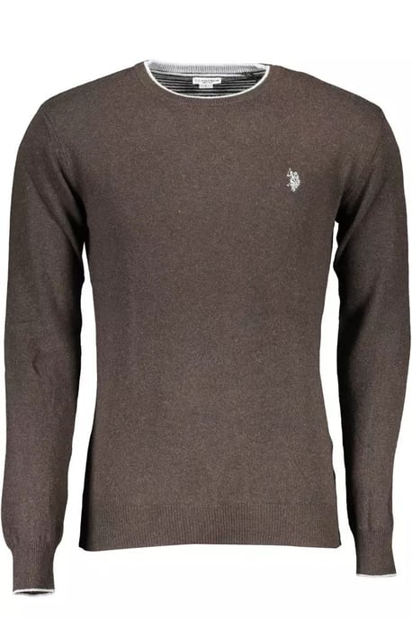U.S. Polo Assn Rundhals-Pullover in klassischer Passform - Grau - Image 1