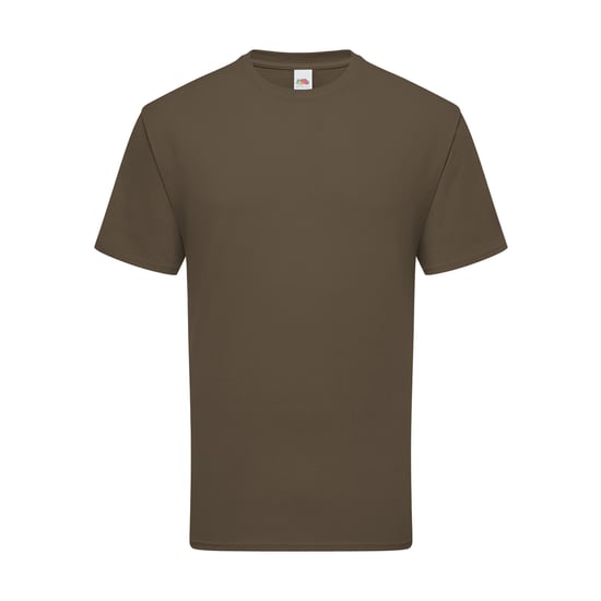 Fruit Of The Loom Herren Premium T-Shirt (Dunkelbraun) - Image 1