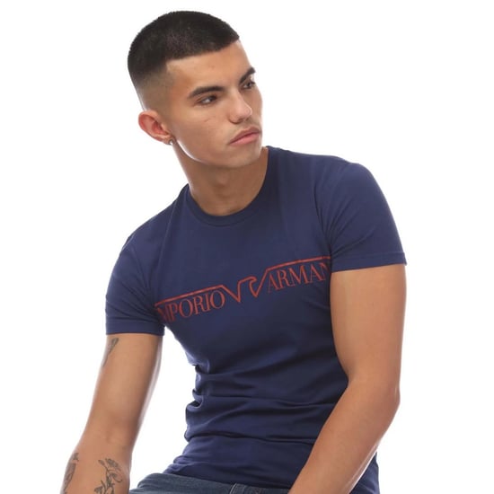 Emporio Armani - T-Shirt Rundhalsausschnitt für Herren (Blau) - Image 3