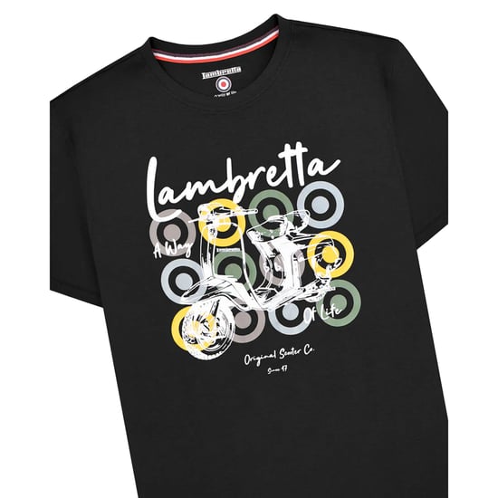 Lambretta - T-Shirt Mit Markenzeichen für Herren (Schwarz) - Image 3