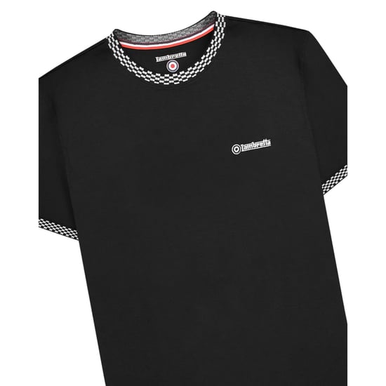 Lambretta - T-Shirt für Herren, Ringer-Stil (Schwarz) - Image 3