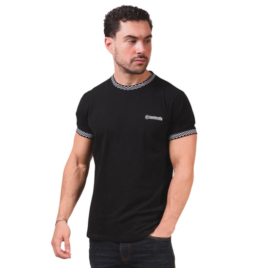 Lambretta - T-Shirt für Herren, Ringer-Stil (Schwarz) - Image 4