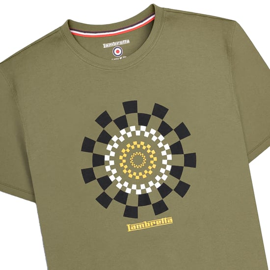 Lambretta - "AW25" T-Shirt für Herren (Khakigrün) - Image 3