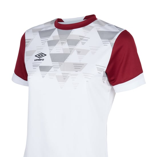 Umbro - Maillot VIER - Enfant (Blanc / Bordeaux) - Image 3