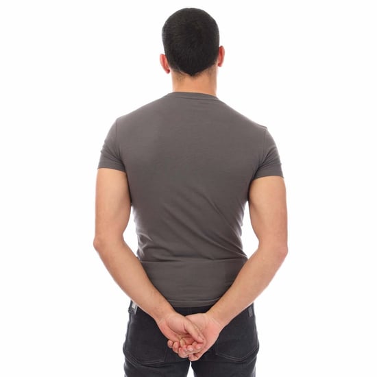 Emporio Armani - T-Shirt Rundhalsausschnitt für Herren (Grau) - Image 2